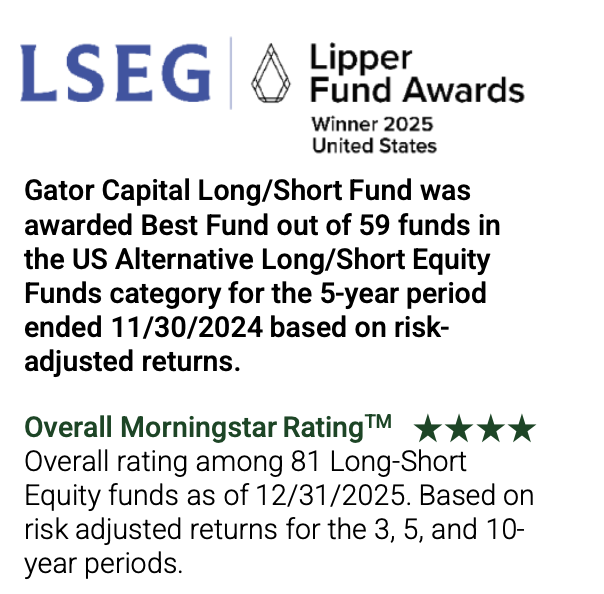 Gator Capital Lipper Fund Awards